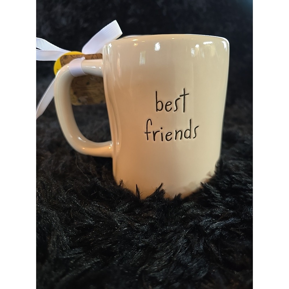 NEW Rae Dunn Peanuts SNOOPY & WOODSTOCK / "Best Friends" 3D 18oz Ceramic Mug - Picture 4 of 7